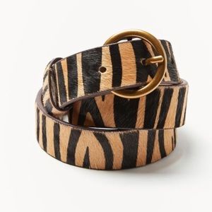 Urban Outfitters Ginger Calf Hair Belt